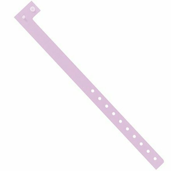 Bsc Preferred 3/4'' x 10'' Lavender Plastic Wristbands, 500PK WR121LV